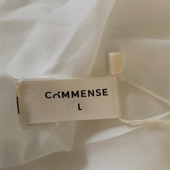 NWT Commense White Peter Pan Collar Midi Dress with‎ Black Bow - Picture 7 of 16